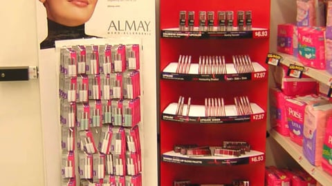 Wal-Mart Cosmetics Displays