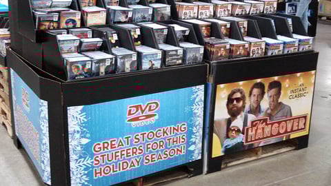 Costco DVD Pallet Displays