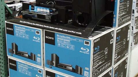 Sony Home Theater Pallet Display