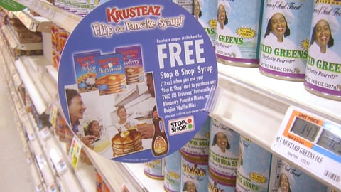 Stop & Shop/Krusteaz Shelf Sign