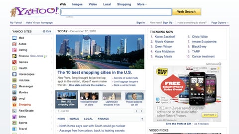 Best Buy 'Free Smartphone' Yahoo Ad