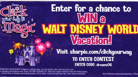 Sharpie Disney Sweeps Tearpad