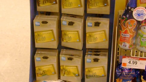 American Express Holiday Gift Card Shipper