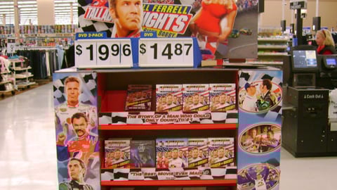 Talladega Nights Pallet Display