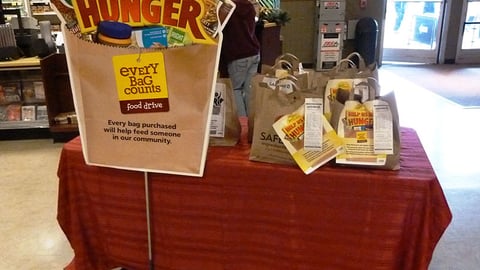 Safeway Food Drive Table Display