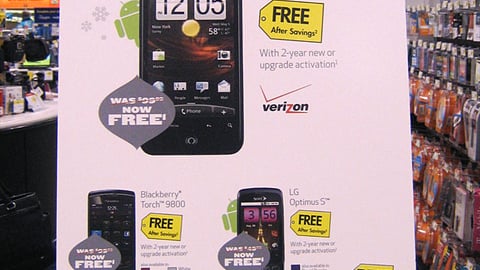 Best Buy 'Free Smart Phone' Easel Sign