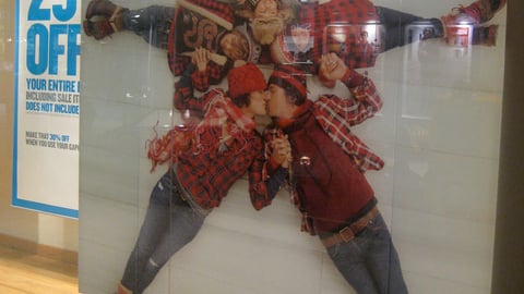 Gap Holiday Window Graphics