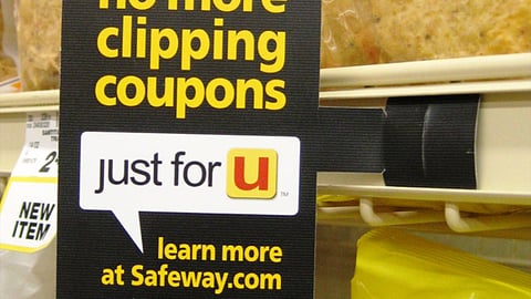 Safeway 'Just For U' Shelf Talker