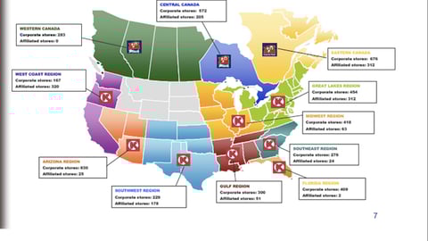 Circle K Footprint Map