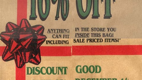 Menards Christmas Bag