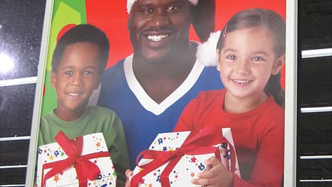 Toys "R" Us Shaq Window Sign