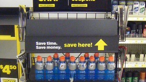 Dr Pepper Dollar General Circular Rack Header