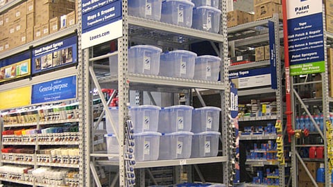 Lowe's Storage Bins Endcap