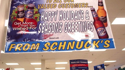 Miller Beer/Schnucks Banner