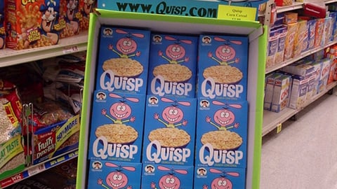 Quisp Cereal Shipper