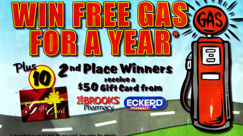 Eckerd/Brooks 'Gas for a Year' Sweeps