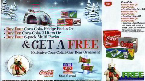 Rite Aid Coca-Cola Ornament Offer