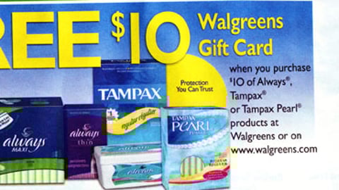 Walgreens/P&G Gift Card Offer