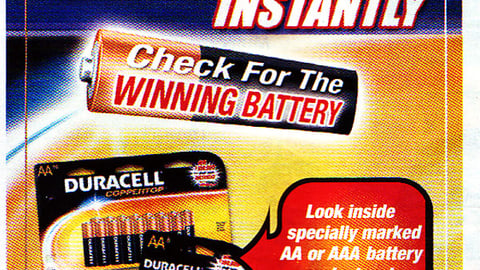 Walgreens Duracell Sweeps Feature
