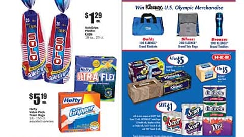 H-E-B Kleenex 'Olympics Sweepstakes' Feature