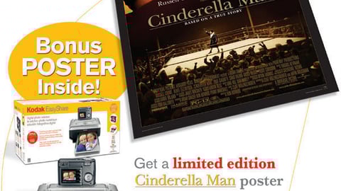 Wal-Mart Kodak 'Cinderella Man' Counter Card
