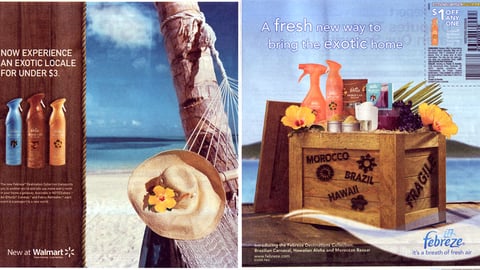 Febreze Destinations Print Ad
