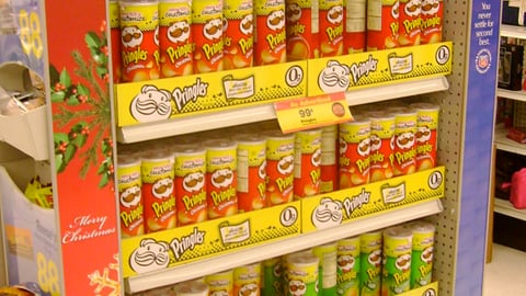Rite Aid Pringles 'Red Hot Specials' Endcap
