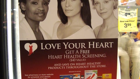 Safeway 'Love Your Heart' Cooler Cling