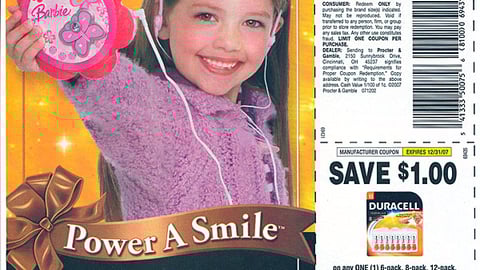 Duracell On-Pack Offer FSI