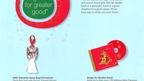 Target Salvation Army Gifts Insert  
