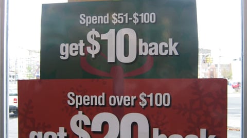 Rite Aid Holiday Window Cling