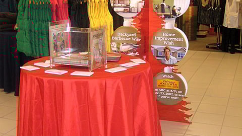 Sears 'Wishing Hours' Sweeps Display
