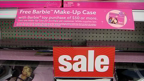 Toys "R" Us Barbie Shelf Tag 