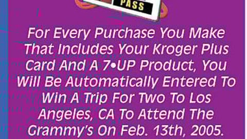 Kroger 7 UP Grammy Feature