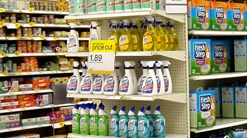 Lysol Target Racing Endcap Header