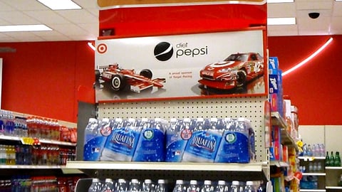 Diet Pepsi Target Racing Endcap Header