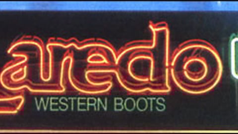 Laredo Neon Logo Display