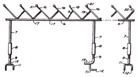 Tennis Racket Display Rack