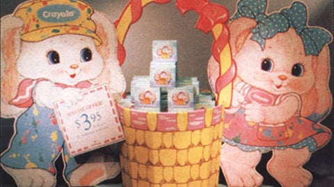 Crayola Easter Bunnies Display