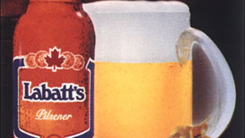 Labatt's Bottle & Mug Illuminated Sign