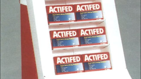 Actifed Cold Relief Products Display