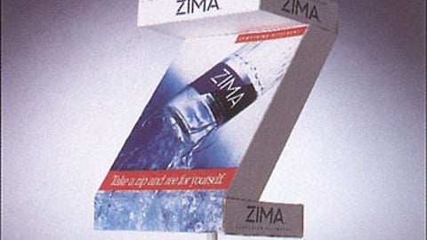 Zima Clear-Malt Pole Sign