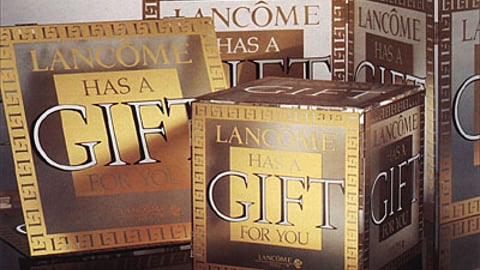 Lancome Gift-With-Purchase Cube Props
