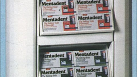 Mentadent Toothpaste Display