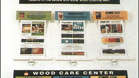 Deck Care and Wood Care Display