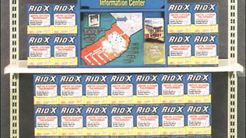 Rid-X Septic Tank Cleaner Kiosk