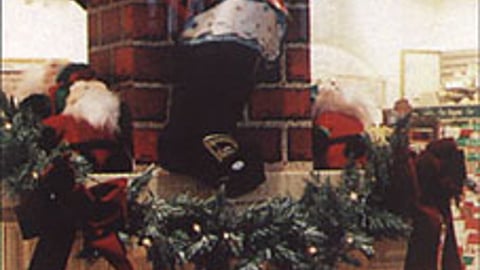 Santa Chimney Display