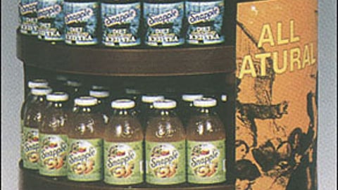 Snapple Beverage Bottle Display