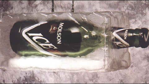Molson Ice Block Display