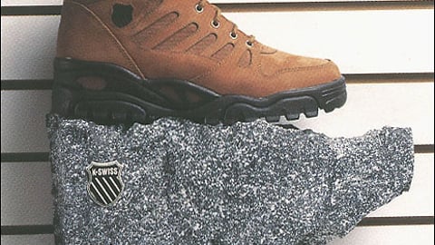 K-Swiss Slatwall Shoe Shelf